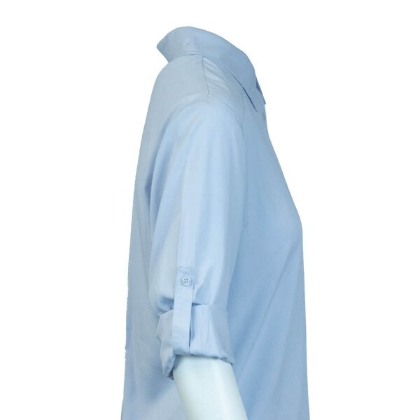 Button Down Light Blue Business Casual Women's Shirt U-State